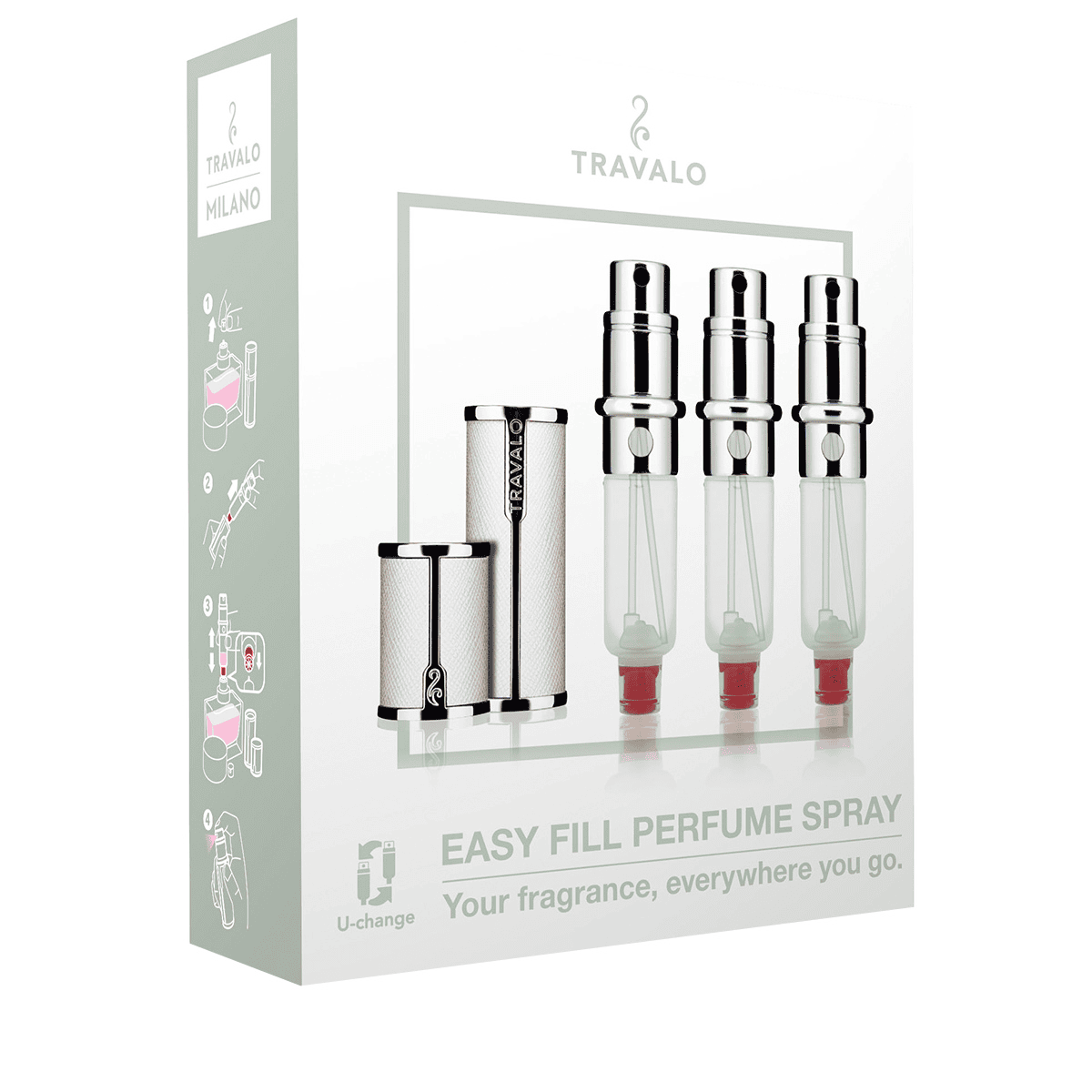 103 TRAVALO アトマイザー MILANO SET white トラヴァーロ ミラノセット ホワイト（TRAVALO MILANO Set White