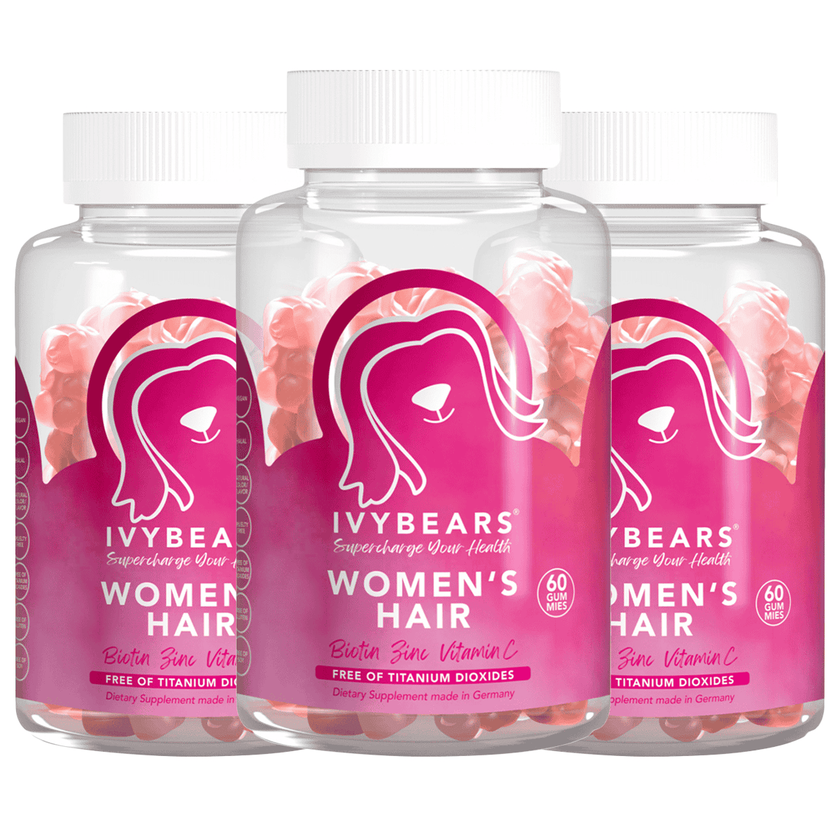 Ivybears 3 Month Package Hair Vitamin For Women 450g