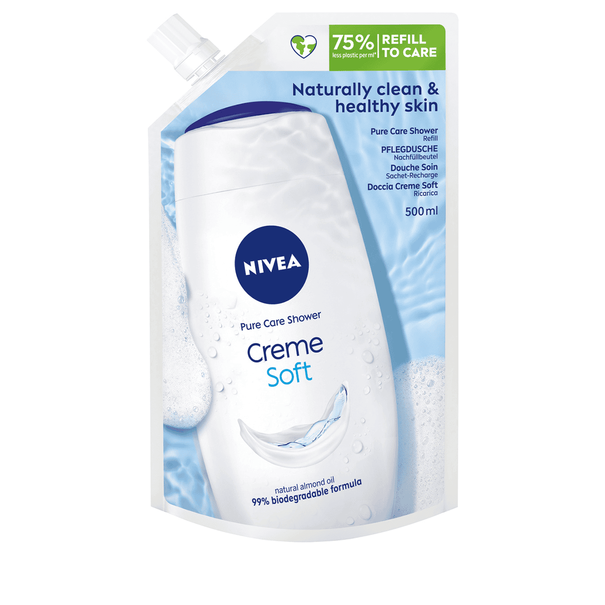 NIVEA Creme Soft Body Wash for Women with Almond Oil, Body Cleanser