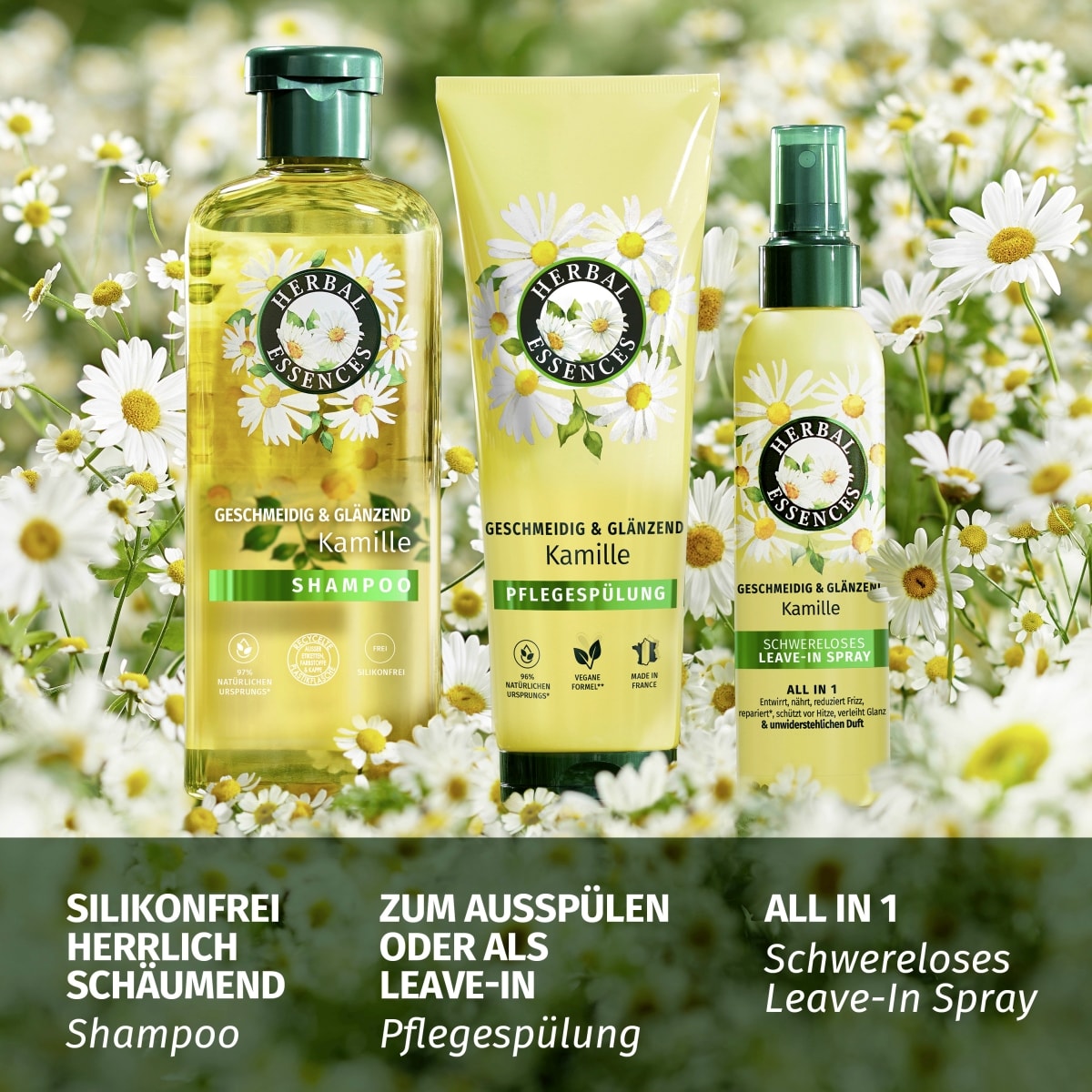 Herbal Essences • Geschmeidig & Glänzend Kamille Shampoo