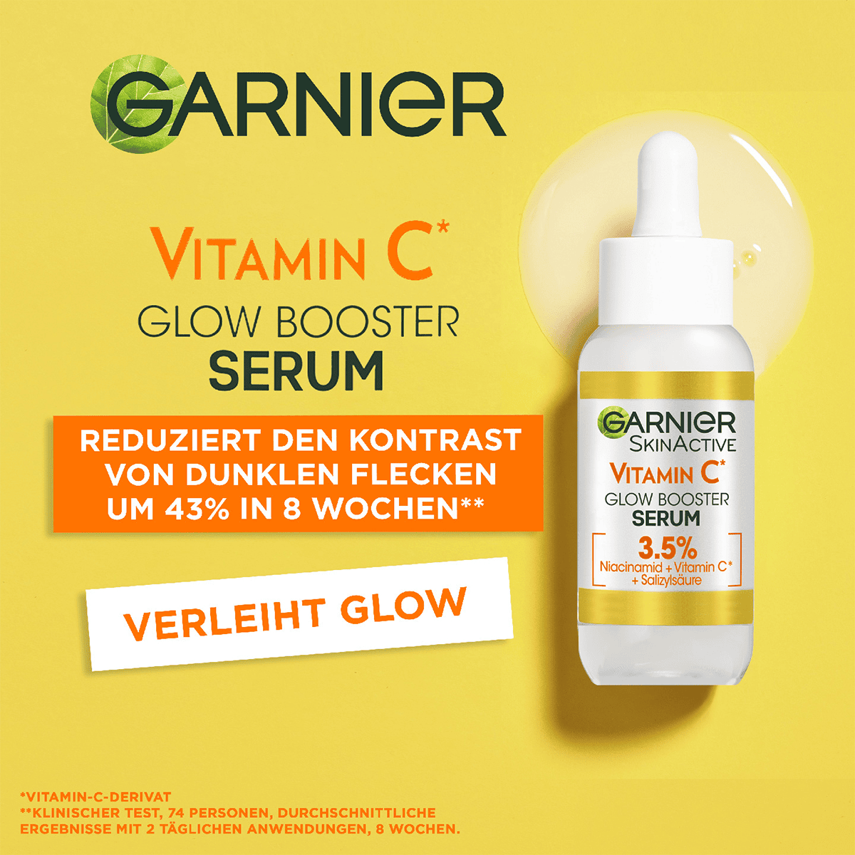 GARNIER SkinActive - Vitamin C Serum Cream, 50 ml - oh feliz Svizzera