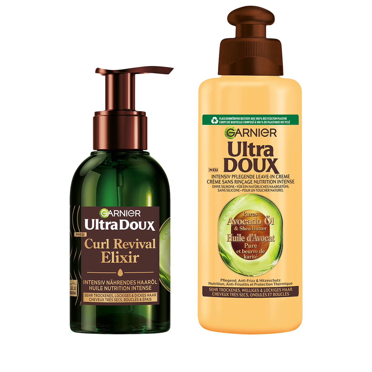 Garnier  Routine Avocado Nourished Curls Oil + Cream  haar-shop.ch
