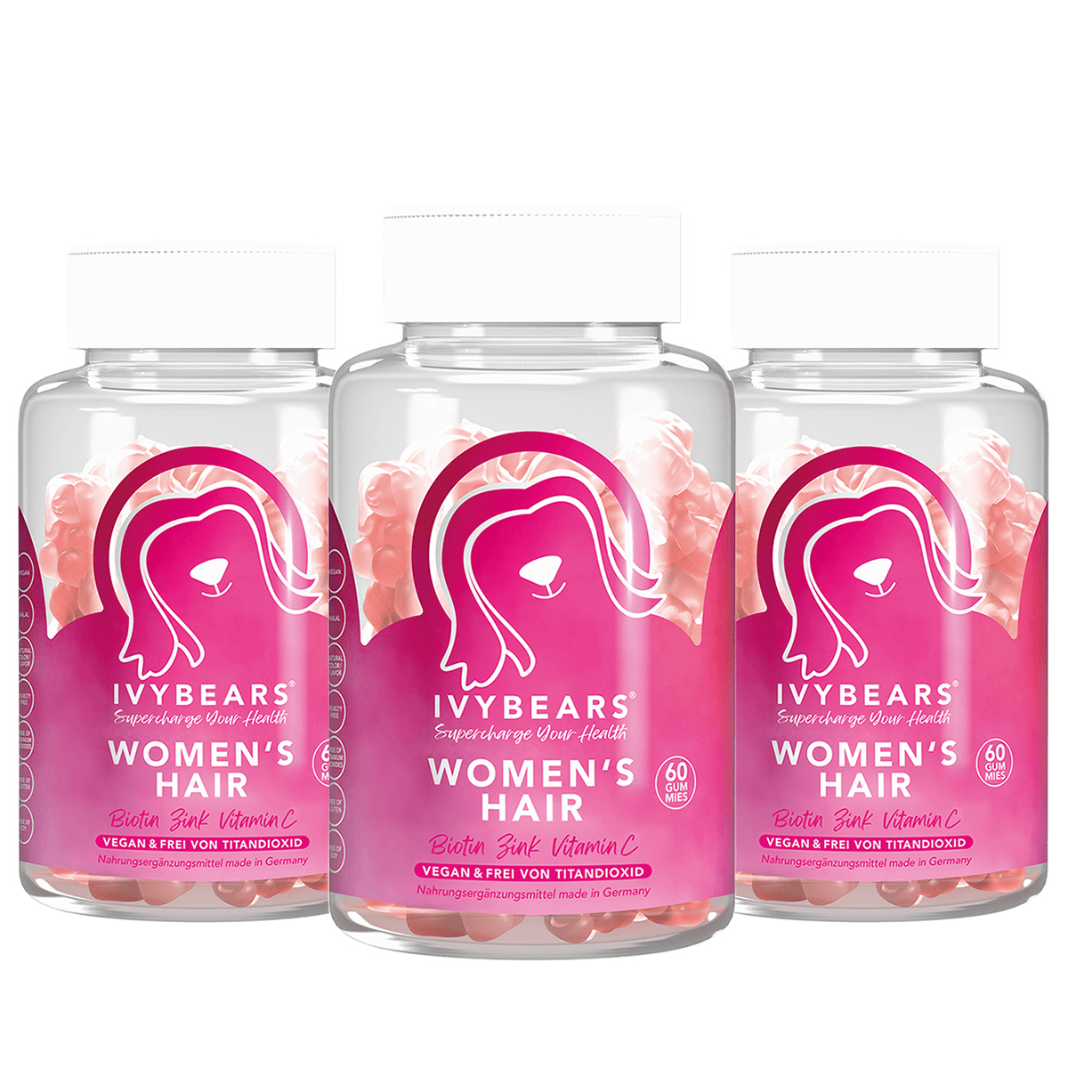 IVYBEARS - 3 month package hair vitamin for women - 450g