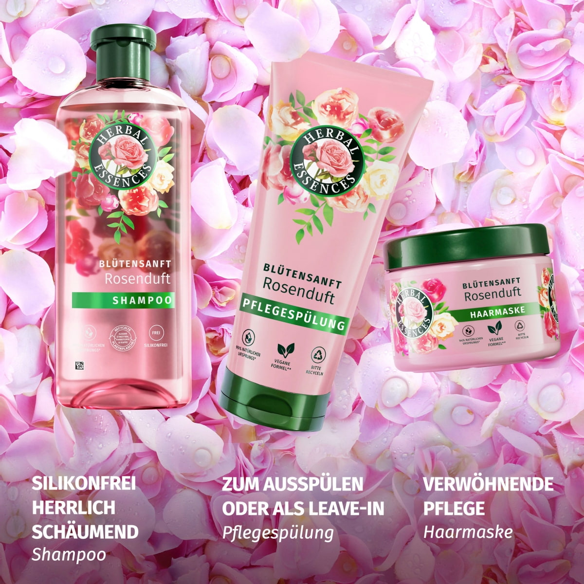 Herbal Essences • Blütensanft Rose Pflegespülung