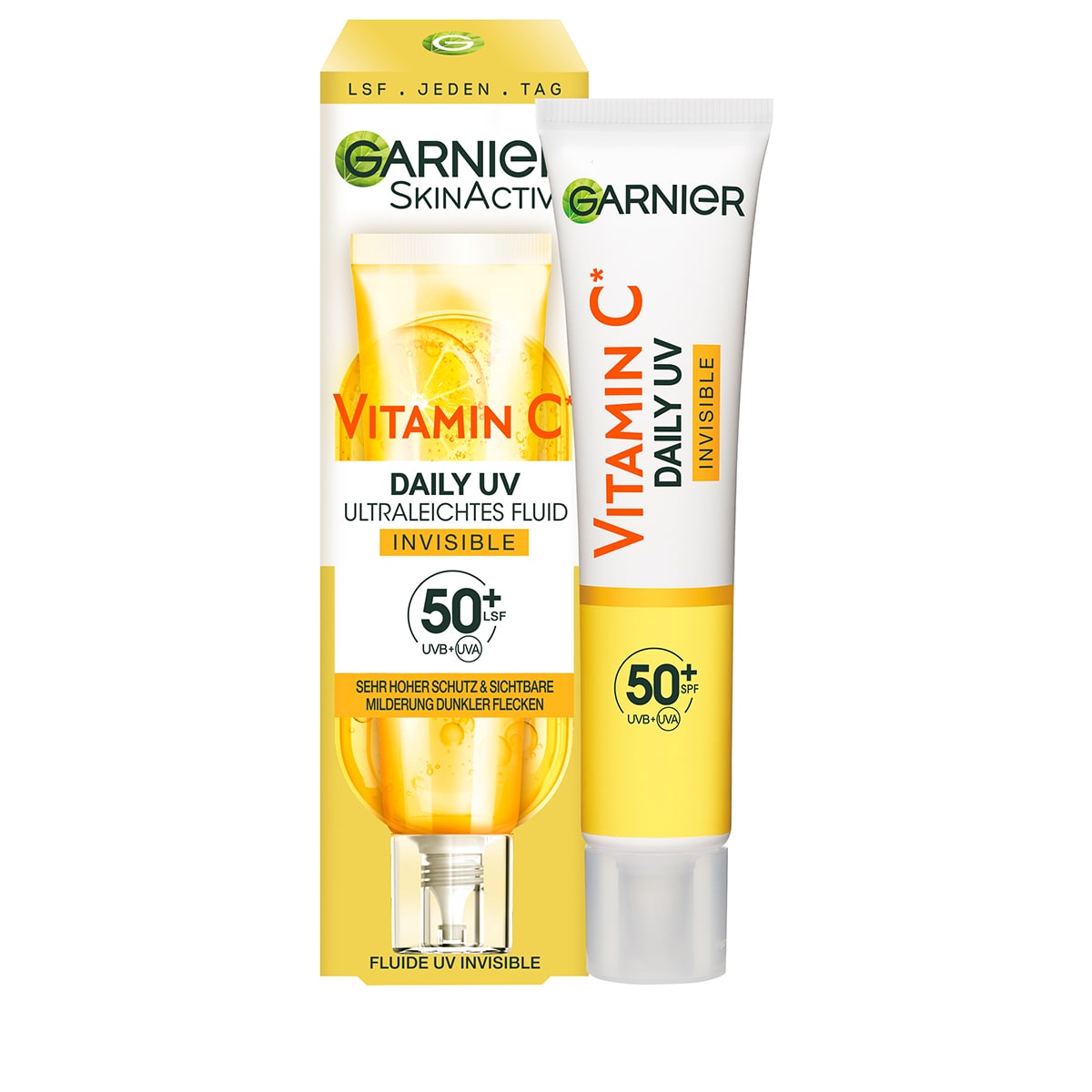 Garnier • Fluido solare quotidiano Vitamina C Invisible con SPF 50