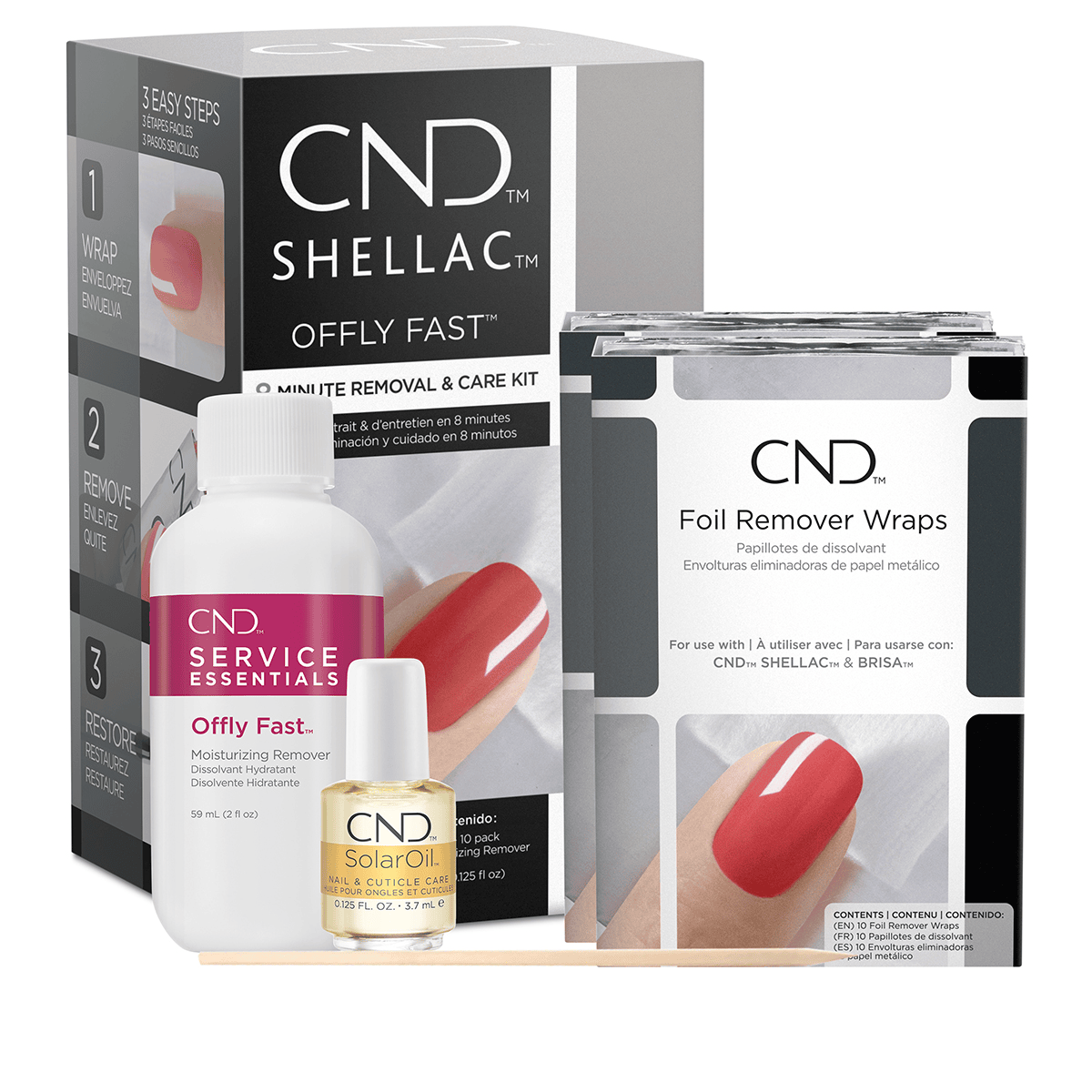 CND Offly Fast Remover Kit Gel Shellac haar shop.ch