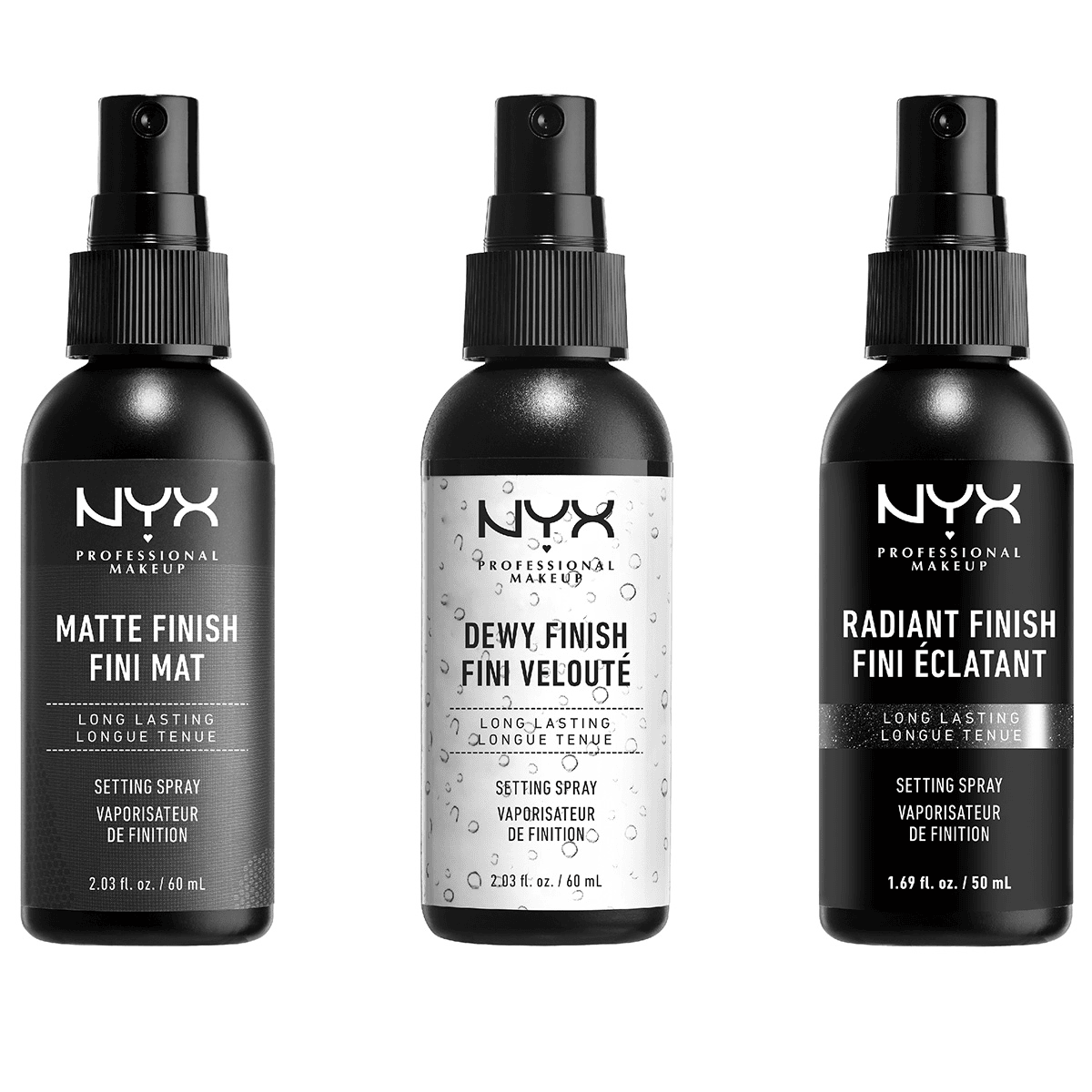 NYX Professional Makeup Spray Fixateur Setting Spray, Spray de Finition,  Tenue Longue Durée, Fini Mat, Formule Vegan, Modèle : Matte