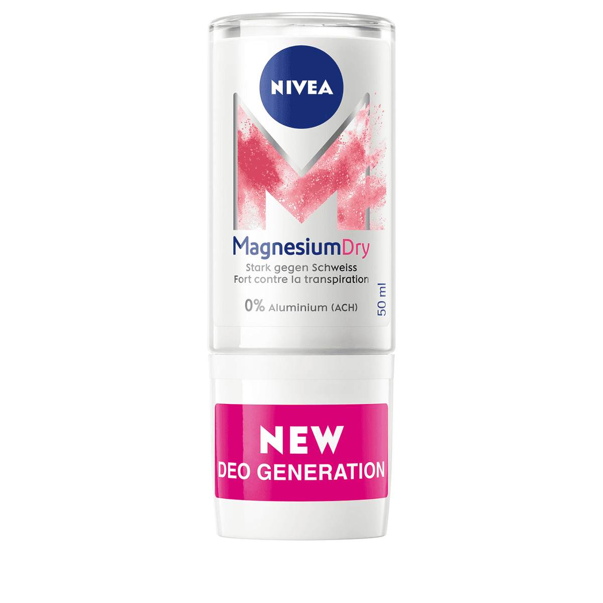 NIVEA Magnesium Dry Fresh Deo – Ohne Aluminiumsalze, 50 Ml Roll-on – 48h Schutz, Für Damen