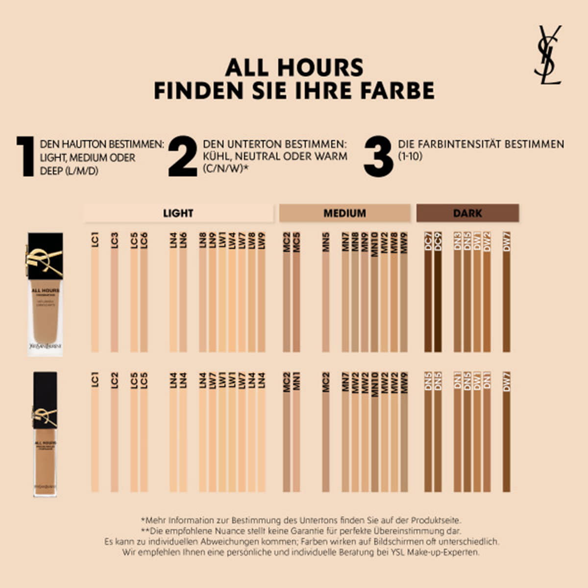 Ysl all new arrivals hours concealer shades