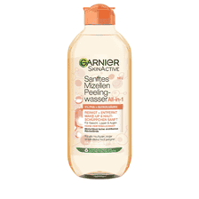 Acqua micellare detergente delicata all-in-1 con effetto peeling
