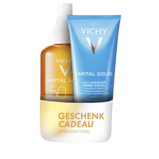 Spray solaire intensifiant le bronzage SPF 50 + après-soleil gratuit