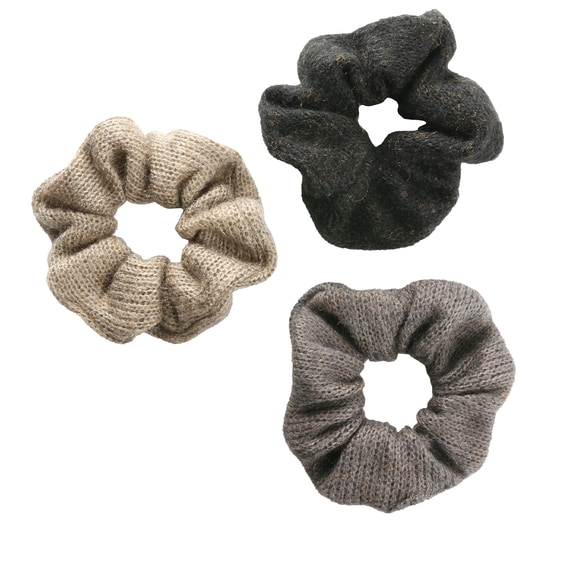 Scrunchie Maglia - nero, grigio, marrone