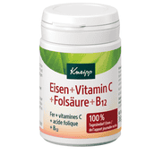 Eisen + Vitamin C, Folsäure und Vitamin B12
