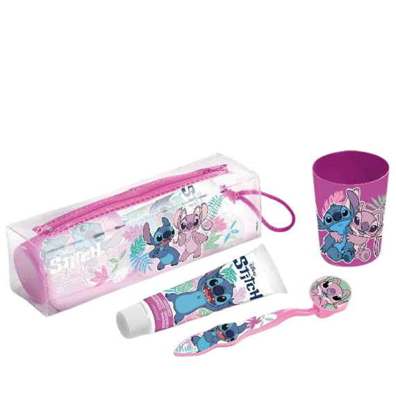 Dental Toilet Bag: Toothbrush, Toothpaste & Beaker