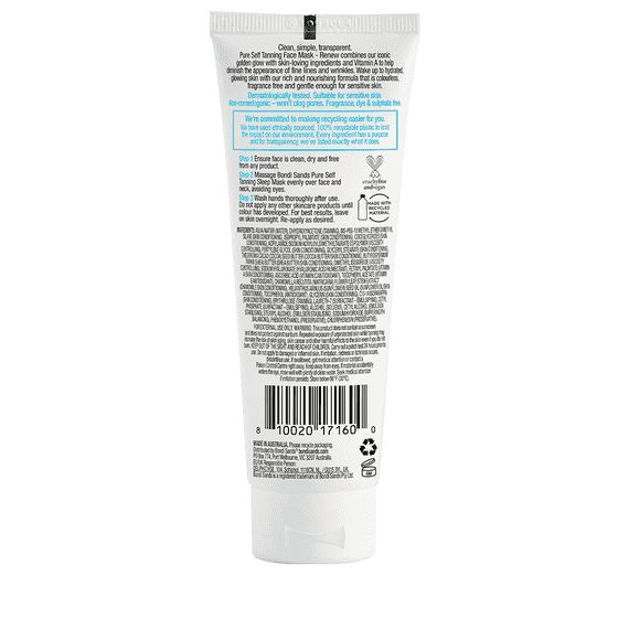 Pure Self Tanning Sleep Mask - Renew
