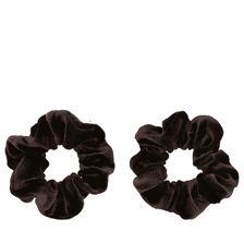 Scrunchies aus recyceltem Material - Braun