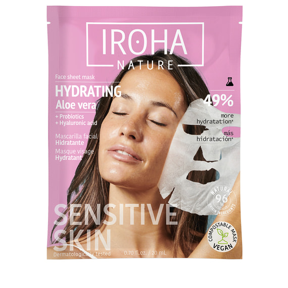 Hydrating Face Sheet Mask with Aloe Vera