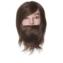 Ben with Beard Human Hair brown 25 cm