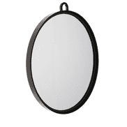 Hand mirror with holder Black