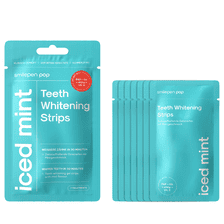 Pop Iced Mint Whitening Strips 7x2