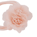 Bandeau de cheveux de bébé super élastique avec deux fleurs, rose doux