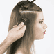 Full Head Extensions 50/55 cm - 1B/1006, Black/Silver