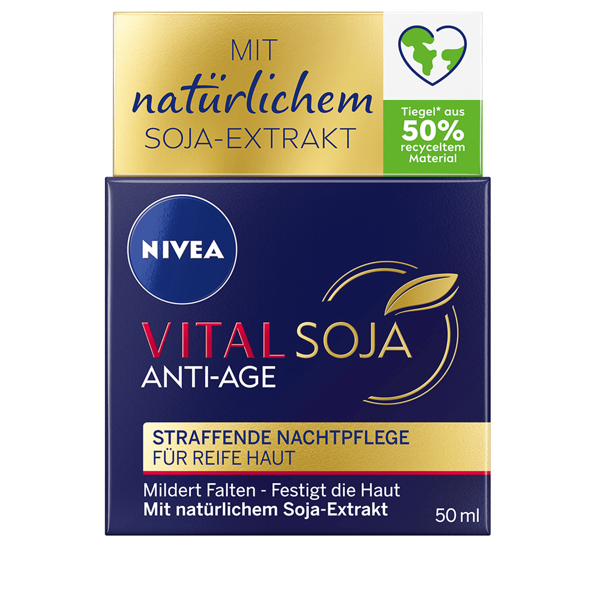 NIVEA Vital Soja Anti-Age Nachtcreme • Hautpflege für die Nacht