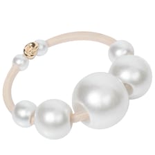 Hair Tie Big Pearls "vintage" 1-pack Off-White / Cream