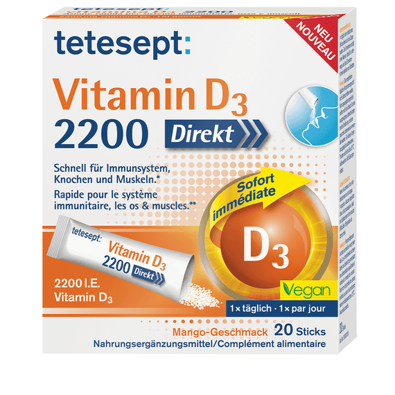 Vitamina D3 2200 Diretto - 20 Bastoncini