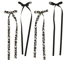 Fermaglio Per Capelli Con Rete - Nero & Leopardo