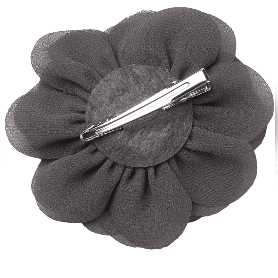 Grey flower store hair clip