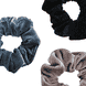 Manchester Scrunchie - marine, gris, pétrole