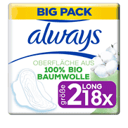Ultra Sanitary Napkin Cotton Protection Long with Wings Big Pack 18 pieces