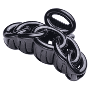 Haarklammer, 9 cm, geschwungen, schwarz