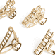 Small Metal Clips - gold