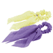 Scrunchie con fiocco, anello d'oro, filato lucido