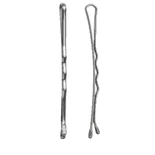 Pinces À Ceveux Ondulées, 50 mm, 250 pcs. - Argent