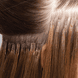 Keratin Hair Extensions 40/45 cm - Meches: 4/14, brown/light golden blond copper
