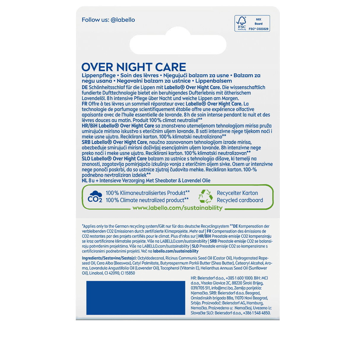 LABELLO • Over Night Care+
