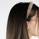 Cerchietto e Fermaglio per Capelli in Finta Pelliccia - beige e marrone