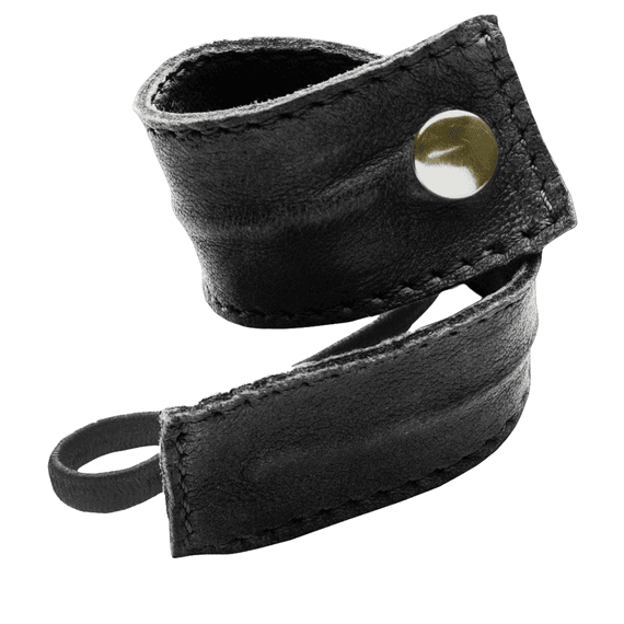 Leather Band Short Bendable Black
