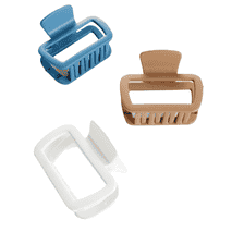 Fermagli Per Capelli Quadrati - bianchi, blu, beige