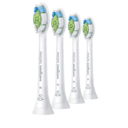 W Optimal White standard brush heads for sonic toothbrush 4x