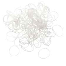 Rasta Élastiques À Cheveux, Ø 20 mm, 120 pcs. - Transparent
