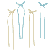 Fermaglio Per Capelli Con Rete - Azzurro & Giallo