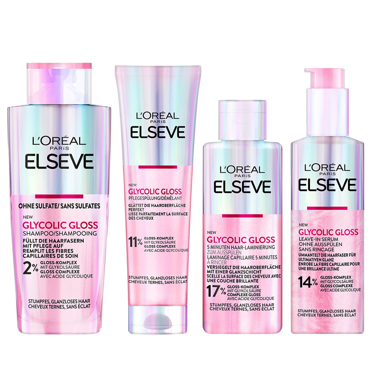 L #39 Oréal Paris Glycolic Gloss Set • Glanz Pflege für Ihr Haar L #39 Oréal Paris Glycolic Gloss Set • Glanz Pflege für Ihr Haar