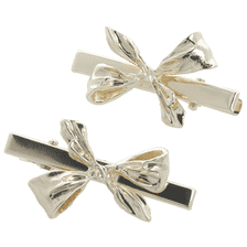 Hair Clips Metal Gold