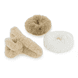 Scrunchies E Clip Per Capelli In Finta Pelliccia - bianco, sabbia e beige