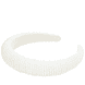 Serre-tête avec perles, 3 cm, coloris blanc cassé
