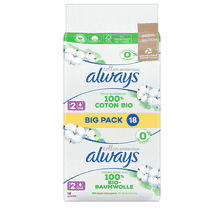 Binden Long mit Flügeln Big Pack - 18 Stk.